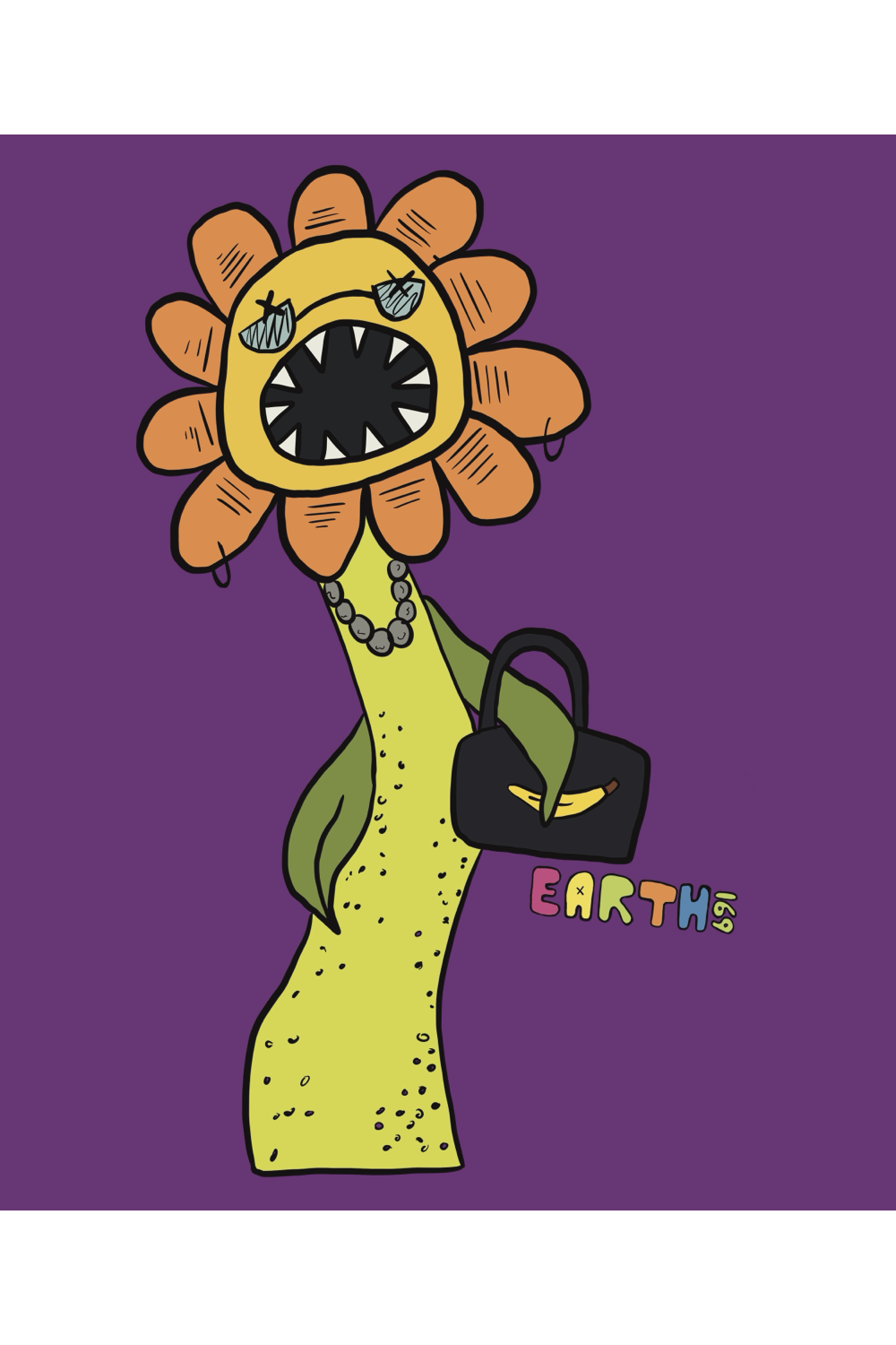 Fashionable Flower Art Print