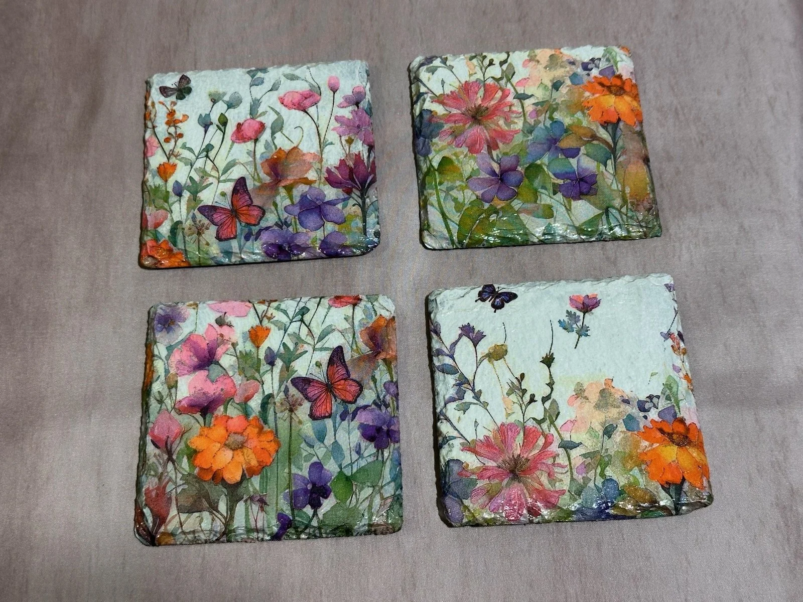 Flower Coasters