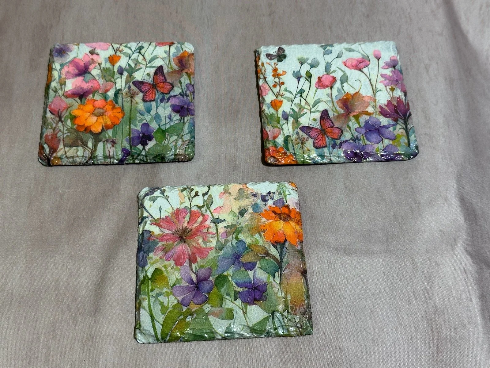 Flower Coasters