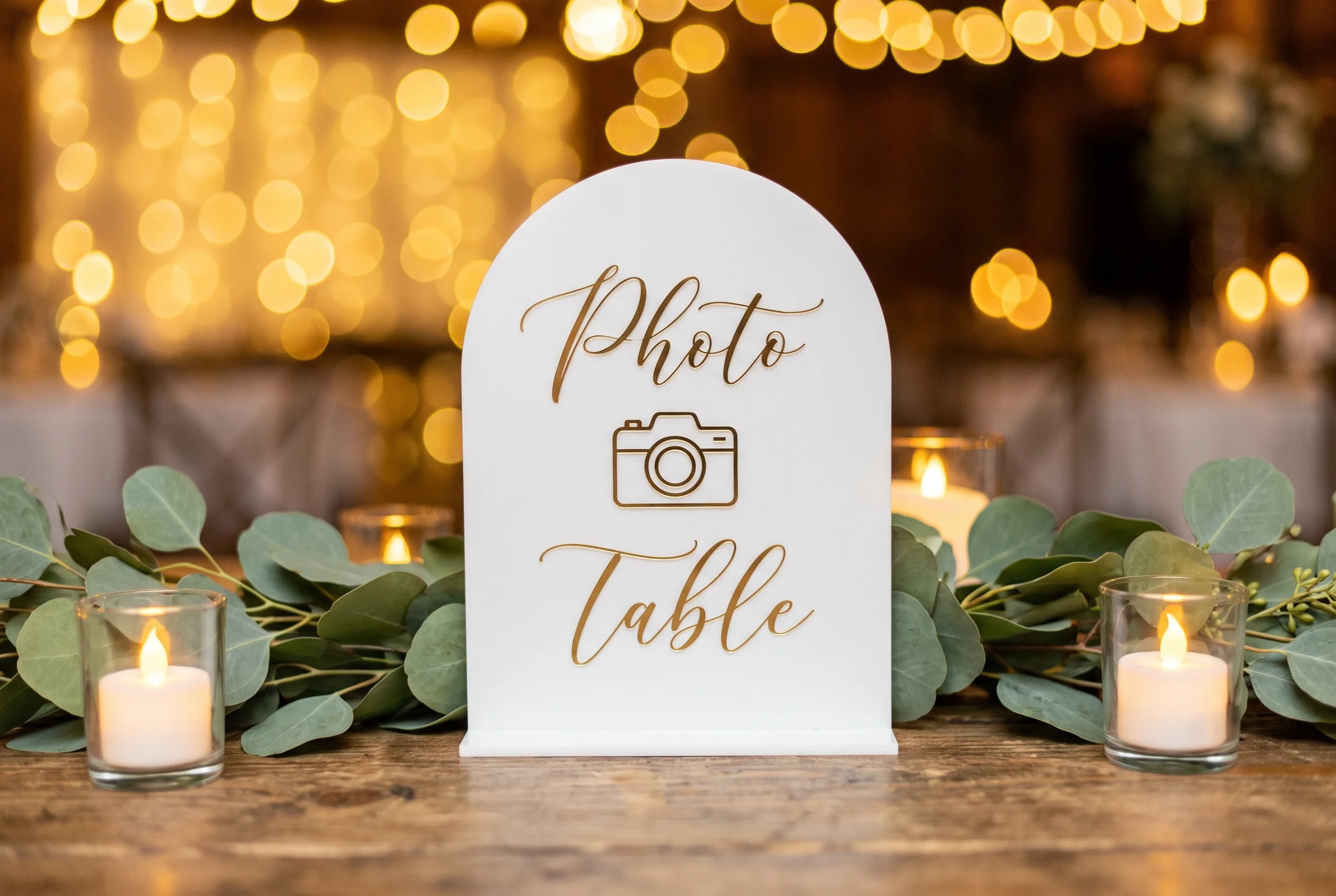Custom Acrylic Table Sign