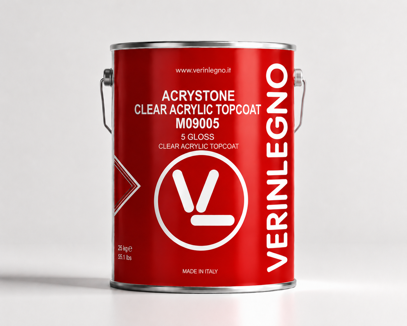 Verinlegno Acrystone Clear Acrylic Topcoat, 5 Gloss – M09005