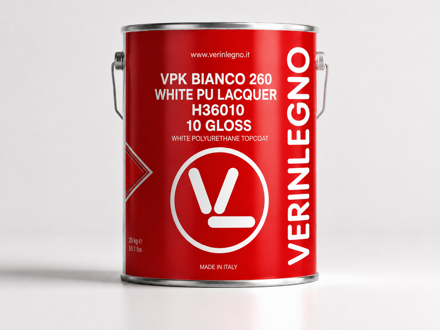Verinlegno VPK Bianco 260 White PU Lacquer, 10 Gloss – H36010