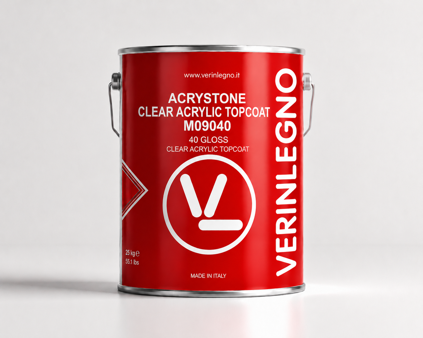 Verinlegno Acrystone Clear Acrylic Topcoat, 40 Gloss – M09040