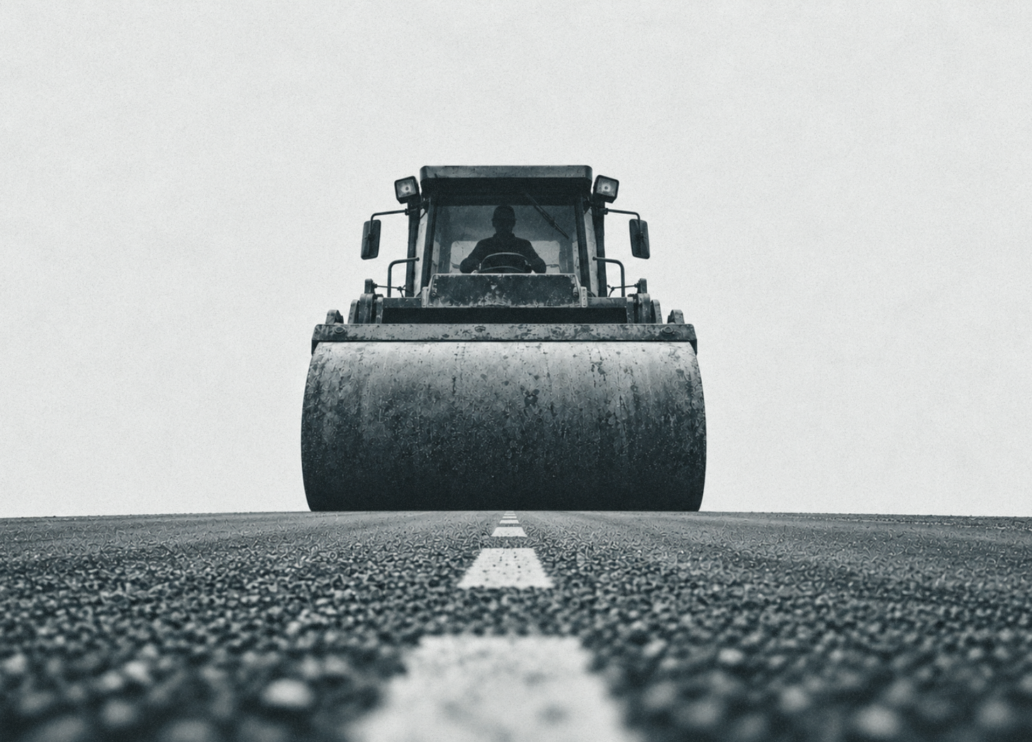 AI Transformation Has a Consent Problem - Image of an approaching steamroller