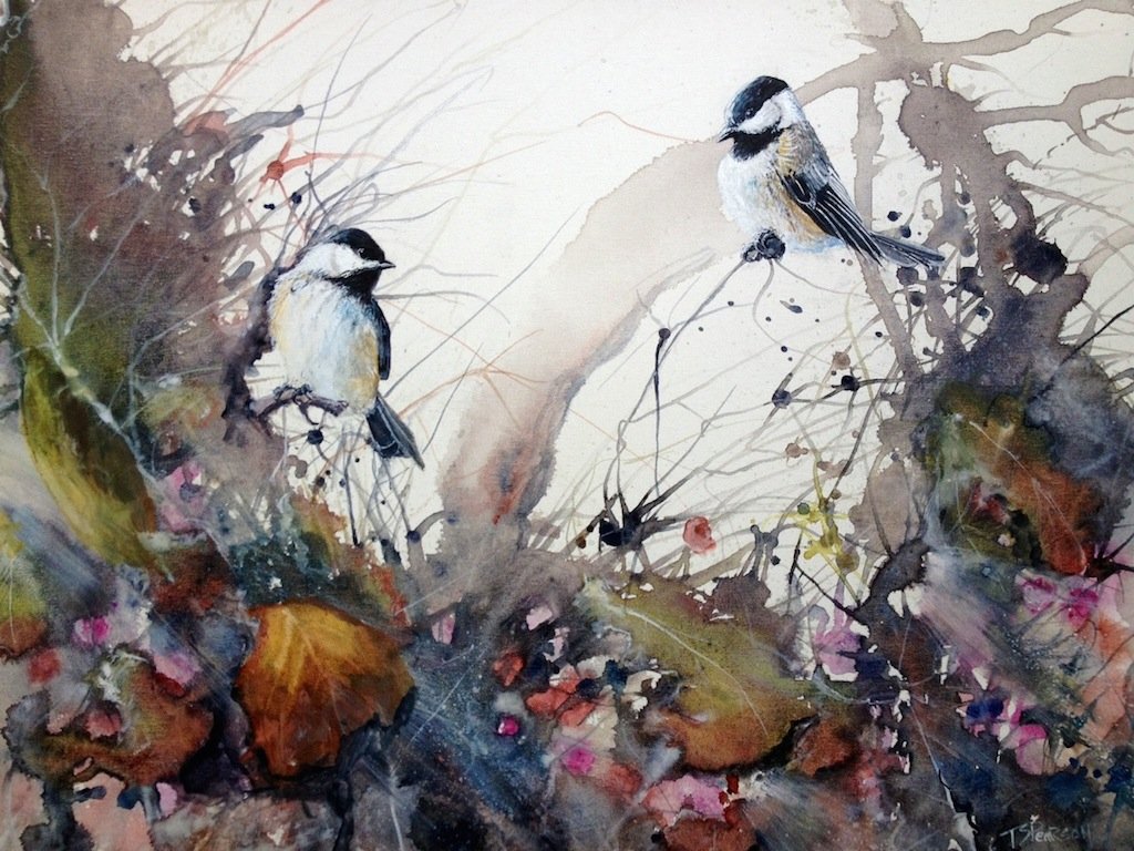 Two Chickadees
