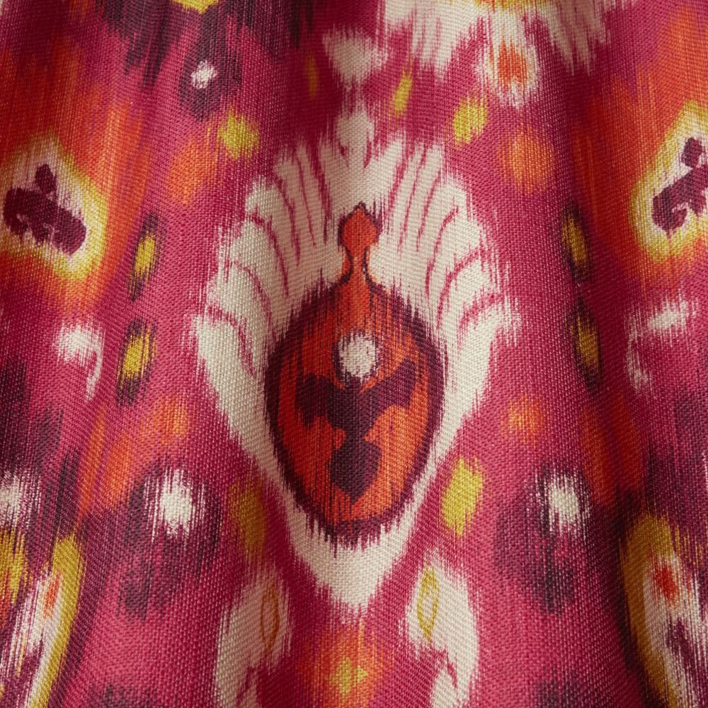 Mandu CERISE | Stoff im Ikatstil