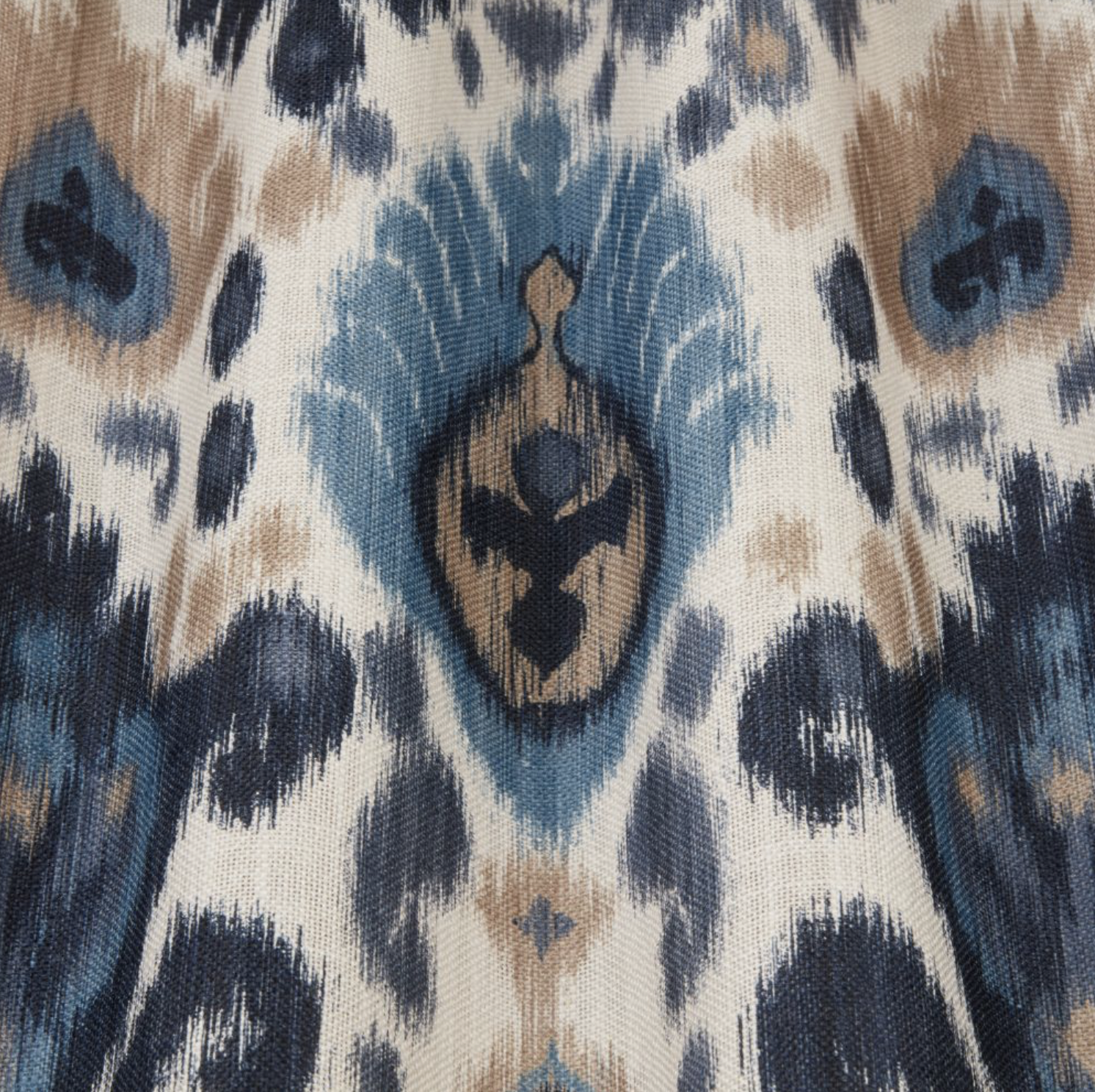 Mandu SAPPHIRE | Stoff im Ikatstil