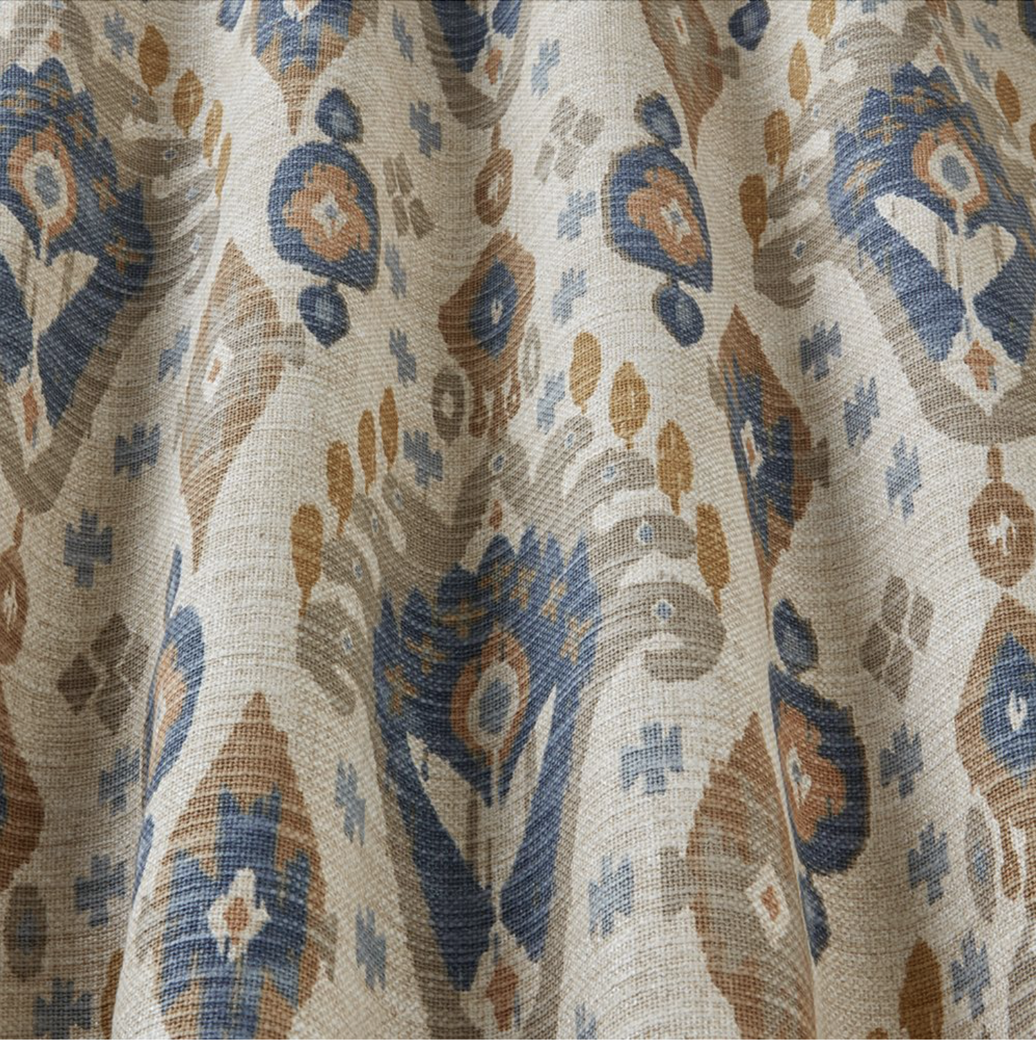 Boho TAN  | Stoff im Ikatstil