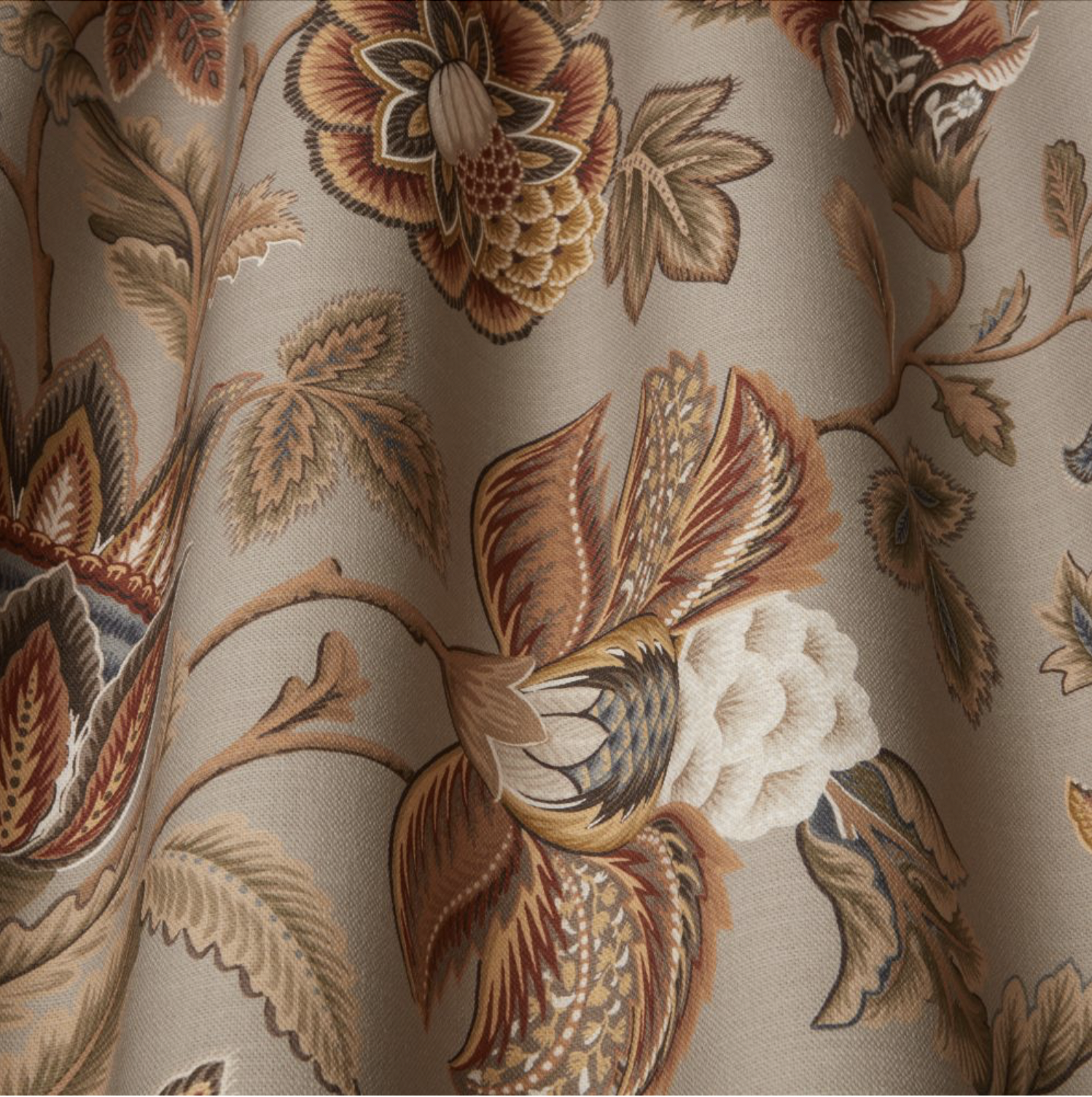 Sarita OATMEAL | Stoff im Landhausstil