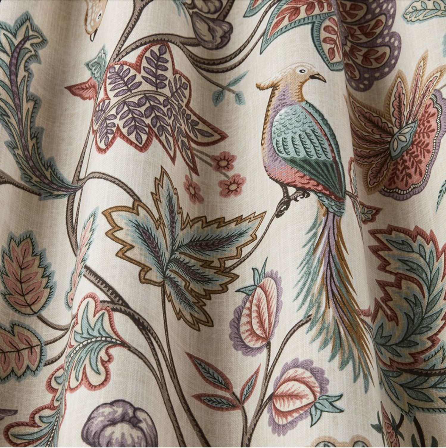 Chanterelle WINEBERRY | Stoff im Landhausstil