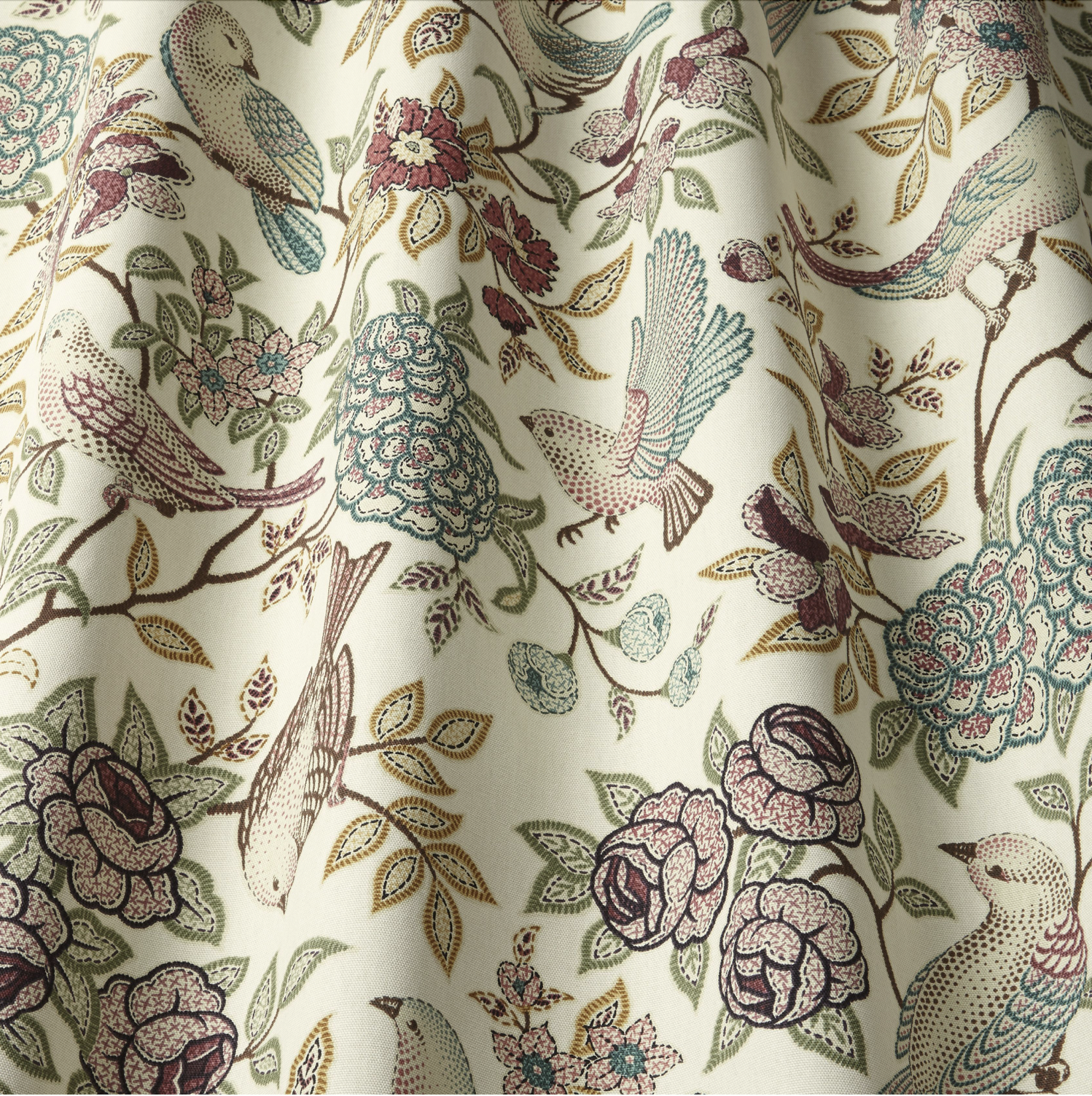 Heritage FERN | Stoff mit Vogelmotiv
