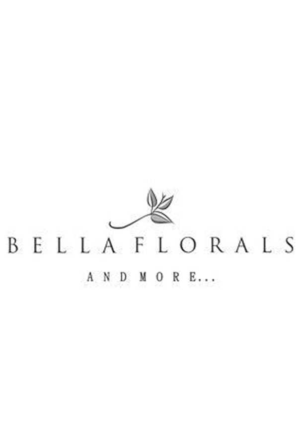 Logo for Bella Florals with a stylized leaf design and the tagline "And More..."