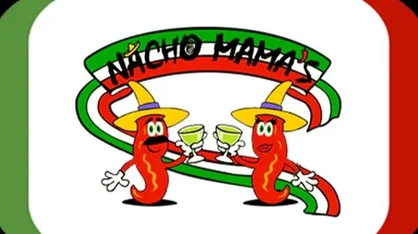 Two cartoon chili peppers wearing yellow sombreros and holding green margarita glasses, with a Mexican flag-themed background and banner that reads "Mexico Mañana".