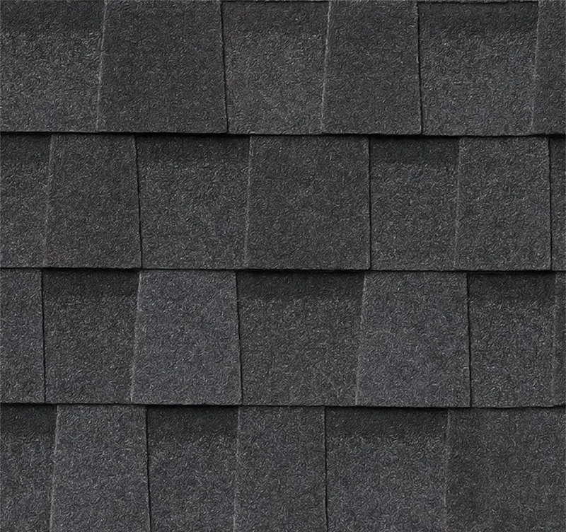 Atlas Pinnacle® Pristine architectural roofing shingles in Black Shadow.