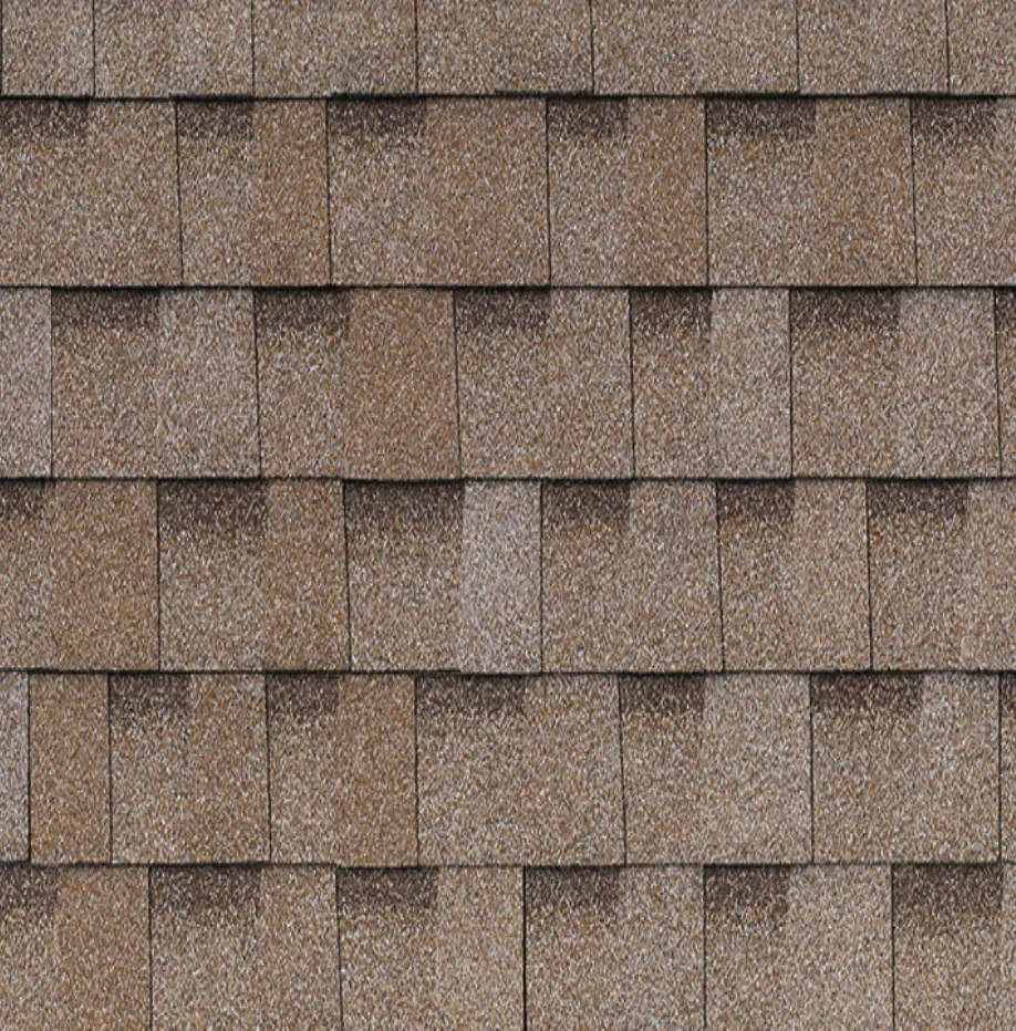 Atlas Pinnacle® Pristine architectural roofing shingles in Tan Mist.