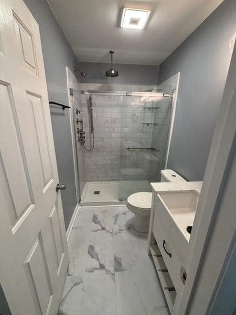 Modern bathroom remodel completed by Any Property Renovations