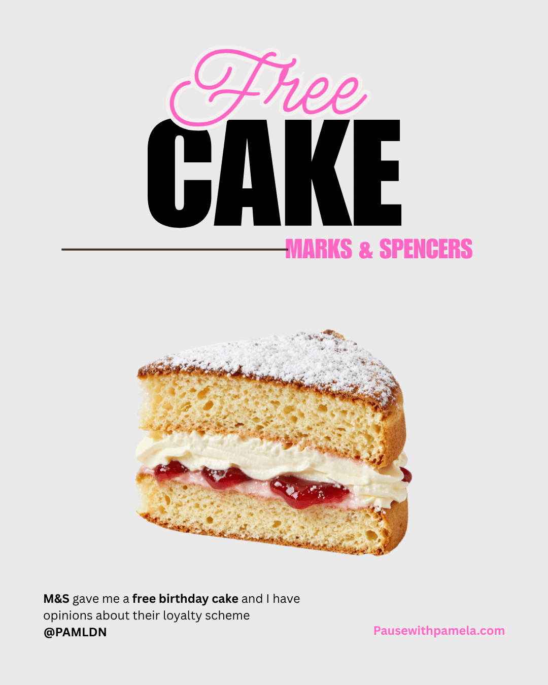 I Redeemed a Free Birthday Cake From M&amp;S and I Have Opinions About Their Loyalty Scheme