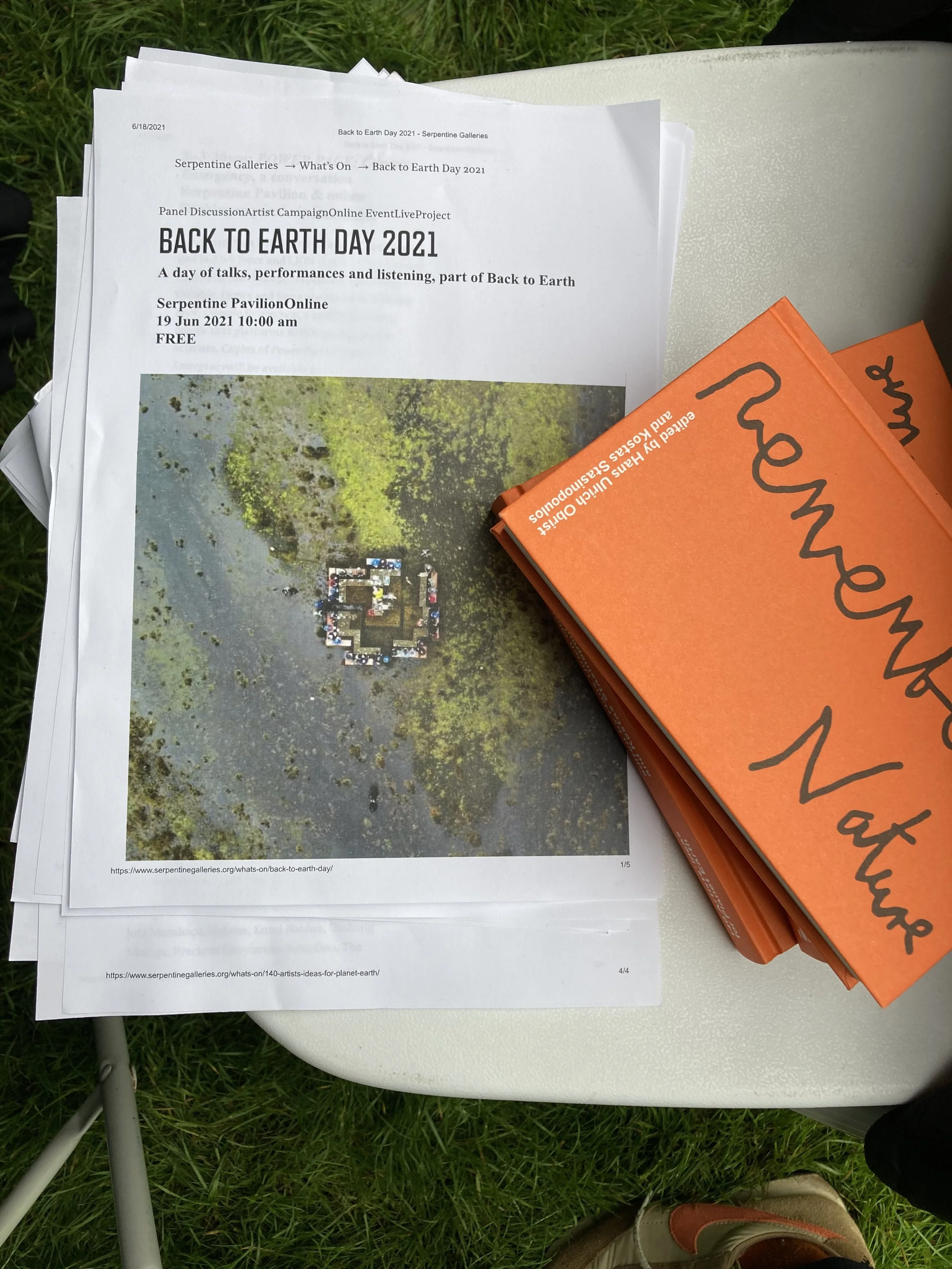 19 June 2021: Back to Earth Day as part of General Ecology curated by Lucia Pietriousti