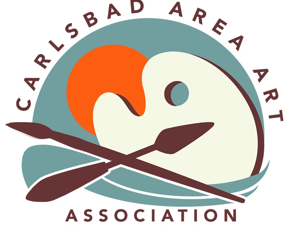 Logo of the Paleontological Association featuring a stylized dinosaur head with a clock and tools around it.