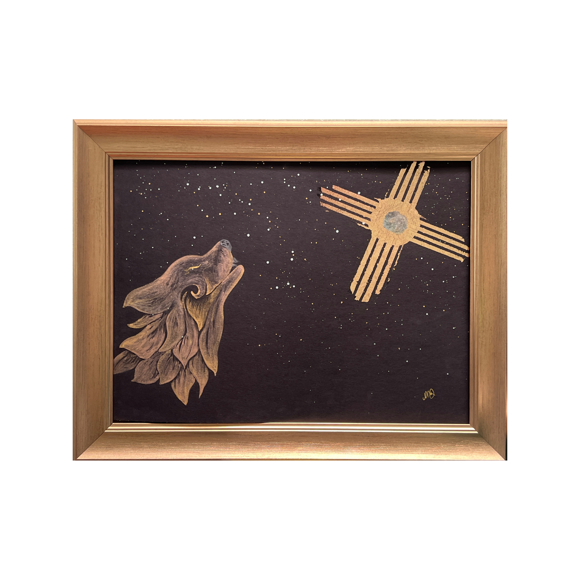 Framed New Mexico Night Howls