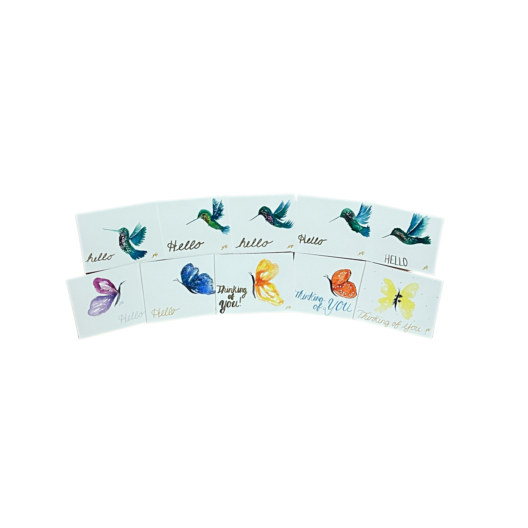 Hummingbird & Butterfly Cards