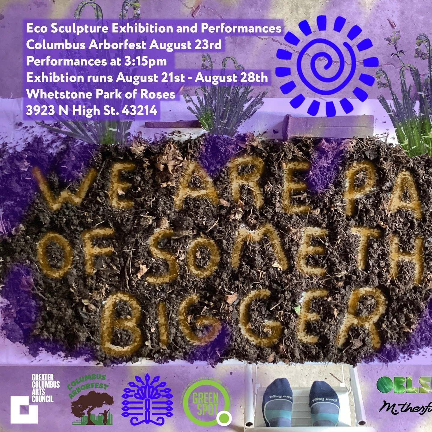 OBLSK Interactive, in collaboration with Eco Artist Spirit and the Arborfest team, proudly announces We Are Part of Something Bigger, an eco-conscious sculpture garden and performance event debuting at Columbus Arborfest on Saturday, August 23rd at 3