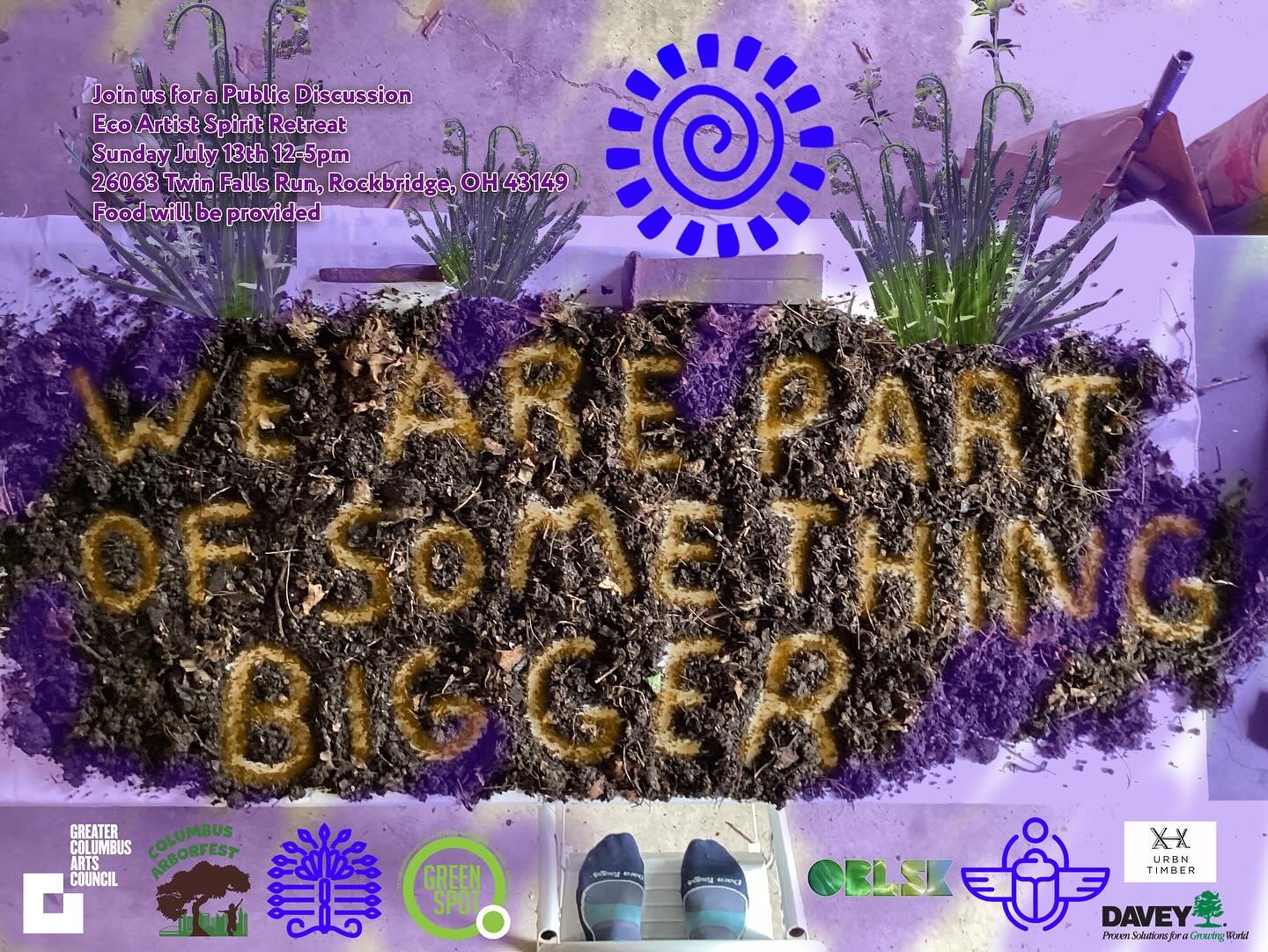 Come join Eco Artist Spirit this Sunday for food, nature, art and interesting conversation with interested people!!