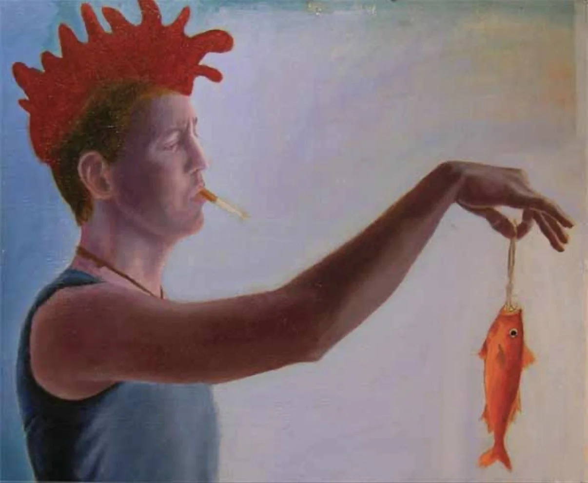 "Surreal Jarrod", 18"x24", Oil on Wood, 2005