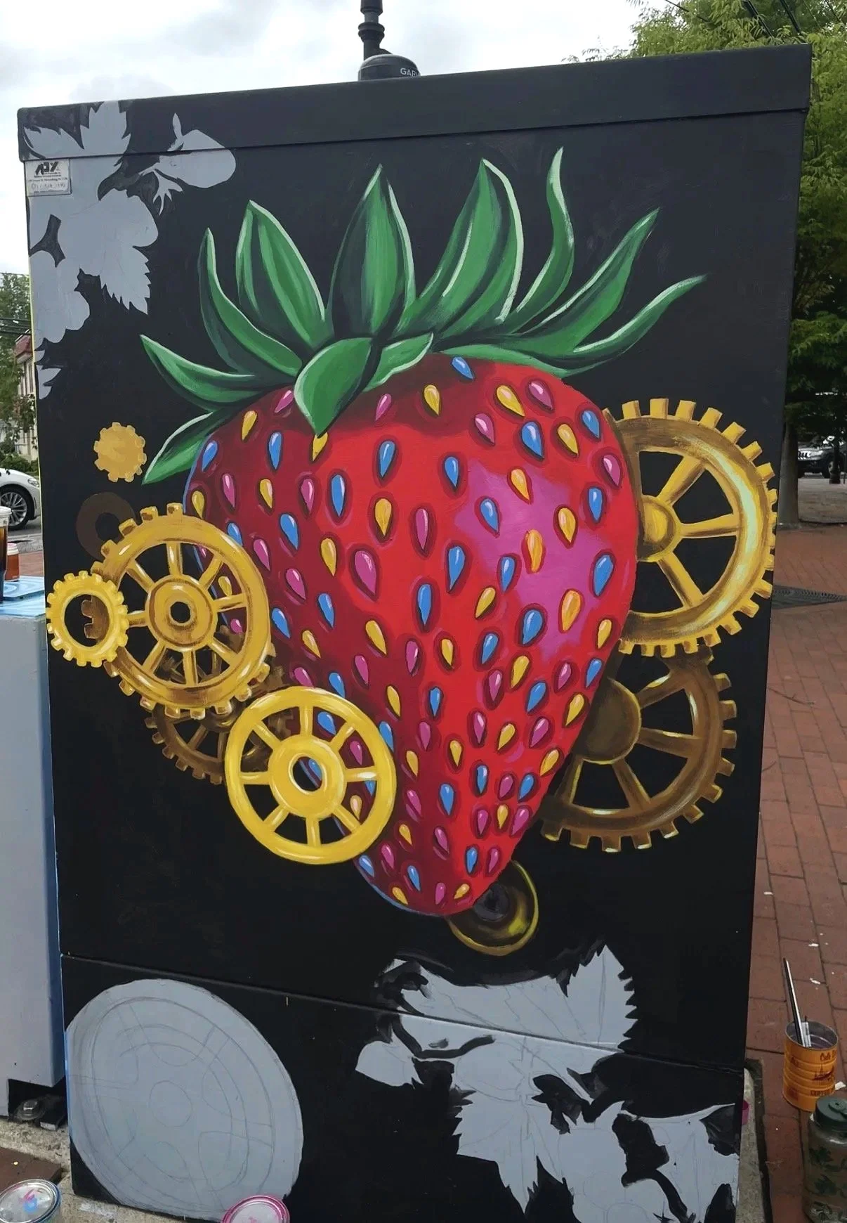 Springfield Ave Utility Box, In progress, Maplewood NJ, 2025/2026