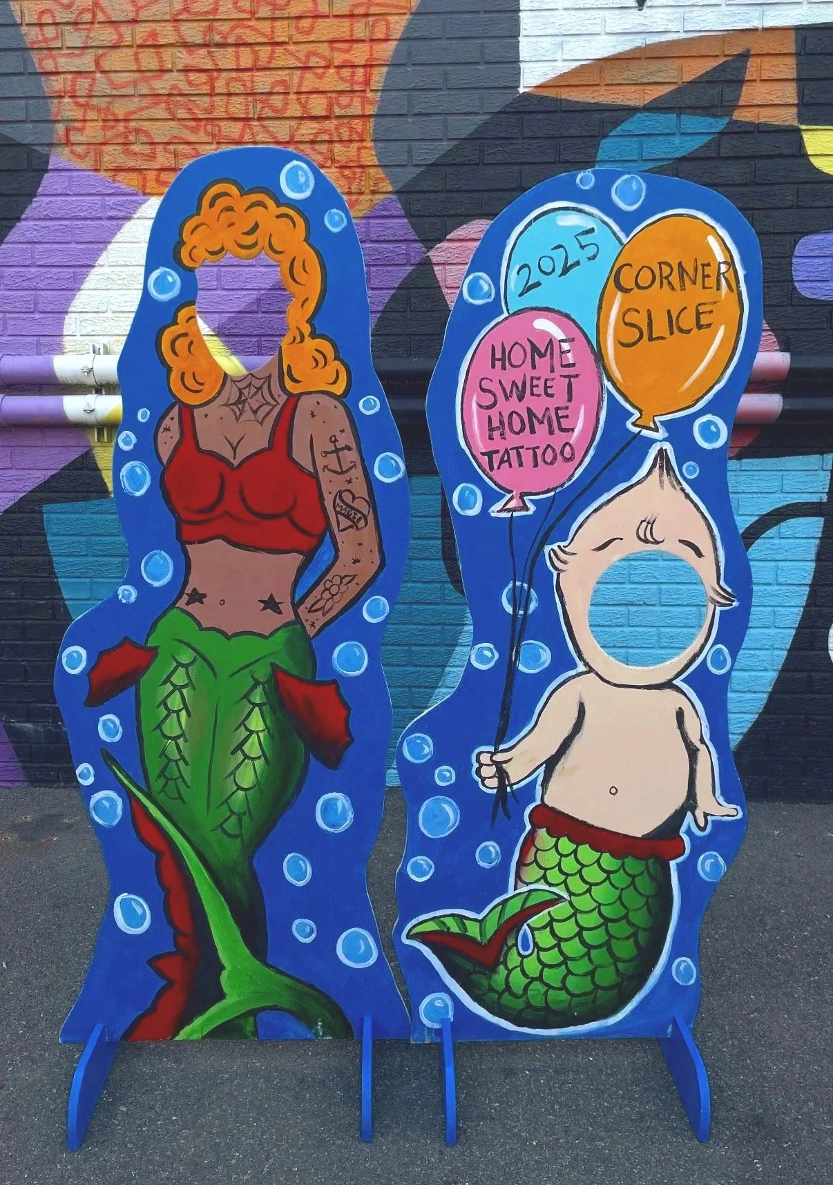 Carnival style cut outs, for Sideshow By The Slice, 2025