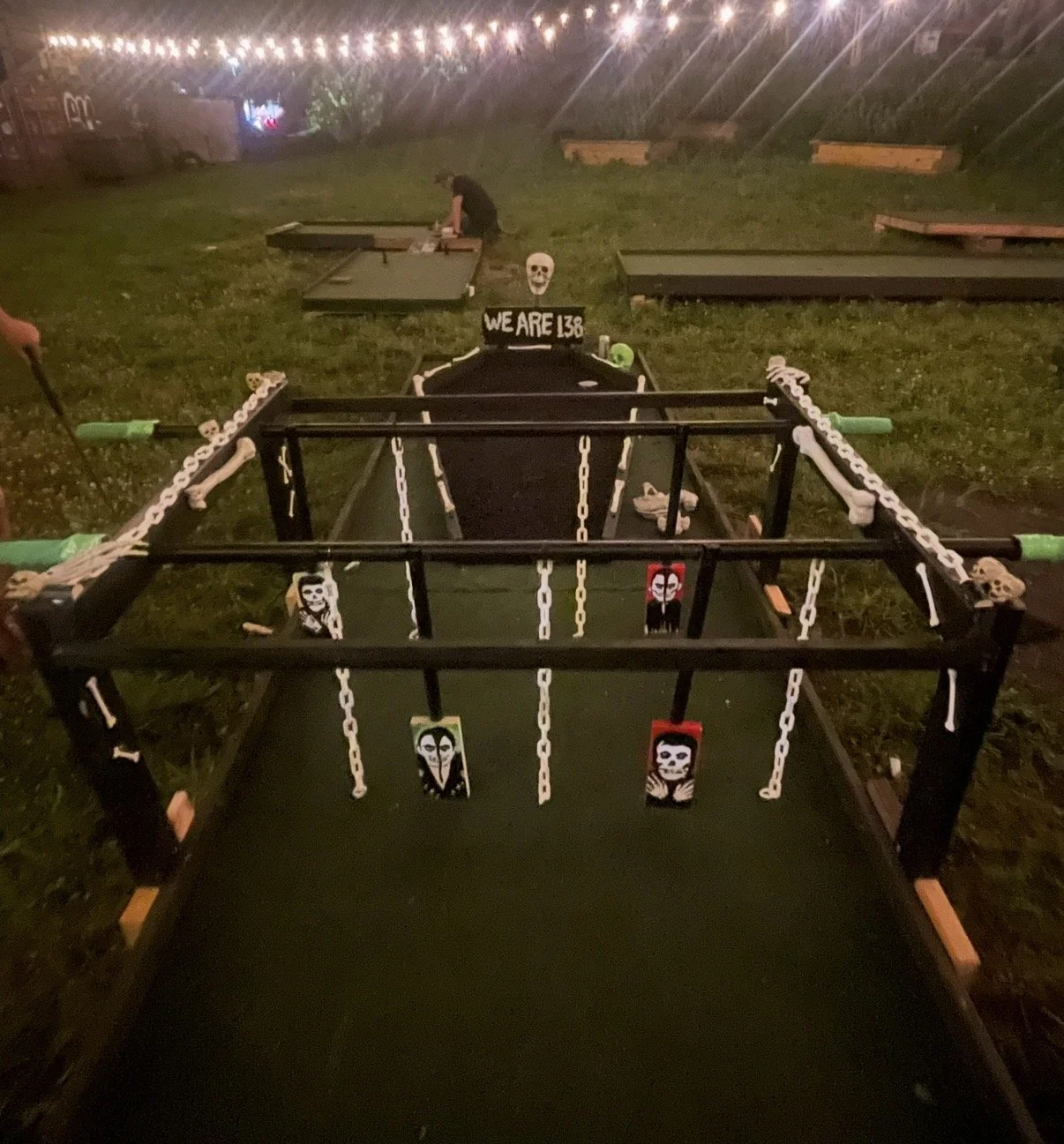 Life Sized Foosball, Props for Punk Rock Mini Golf, at Maker Park Radio, SINY, collaboration with Brian McGowan, 2025