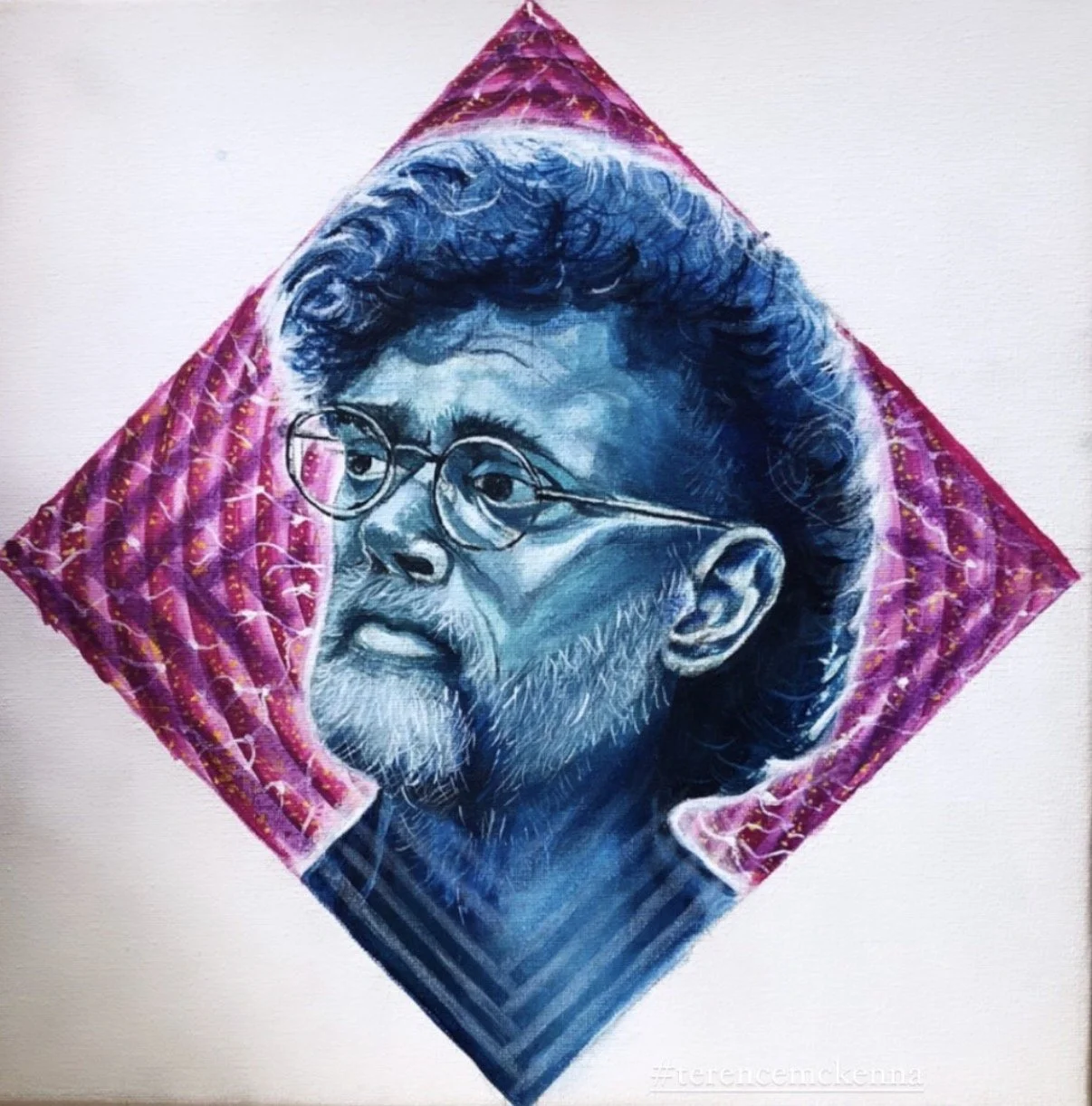 Terrence McKenna, Acrylic on Canvas 2023