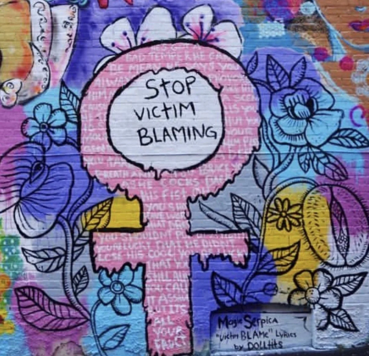 "Stop Victim Blaming", Castleton Ave Artists Alley, Staten Island, 2016