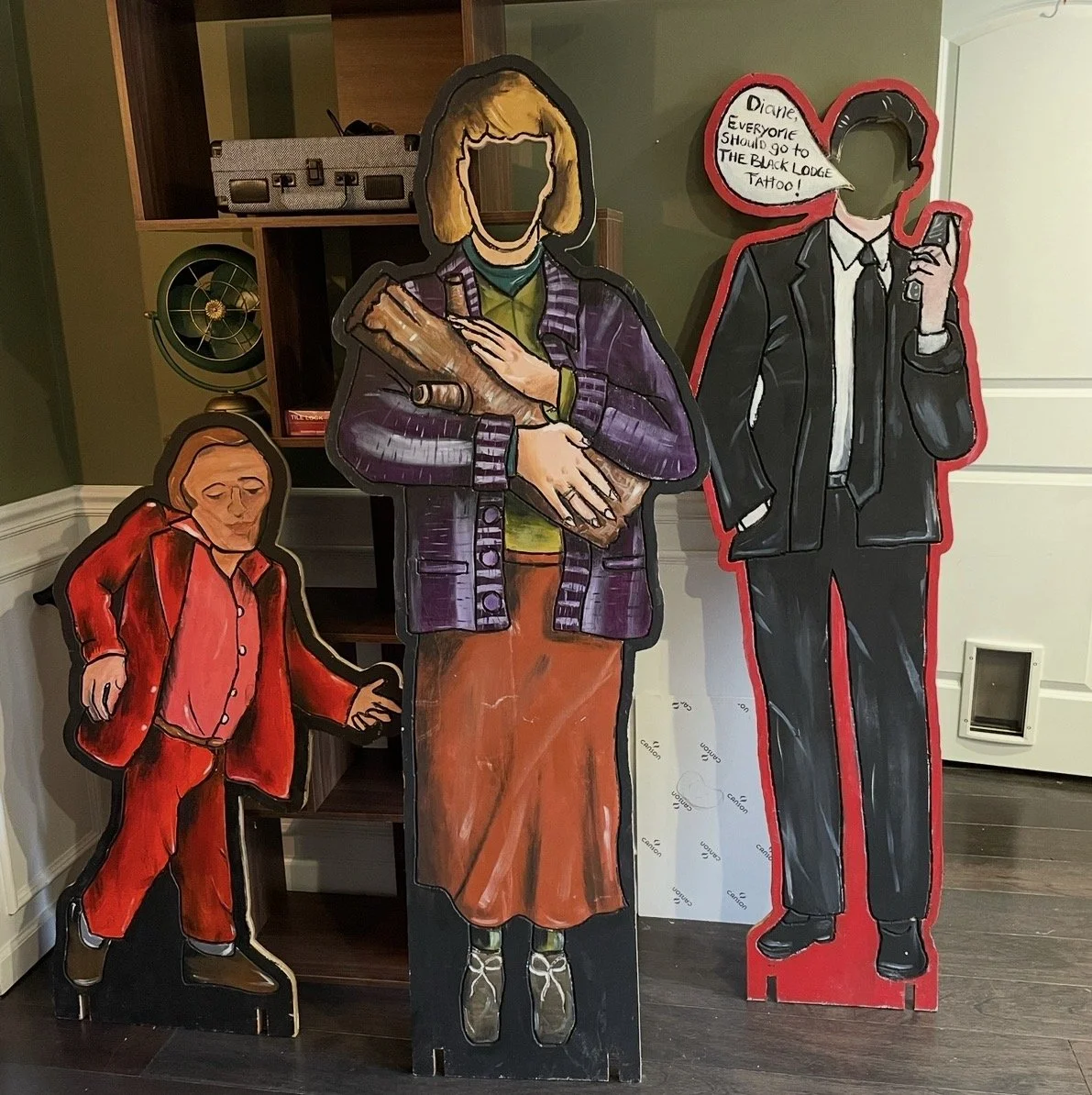"Twin Peaks" life size carnival style cut outs, for "Twin Peaks Fest" 2019