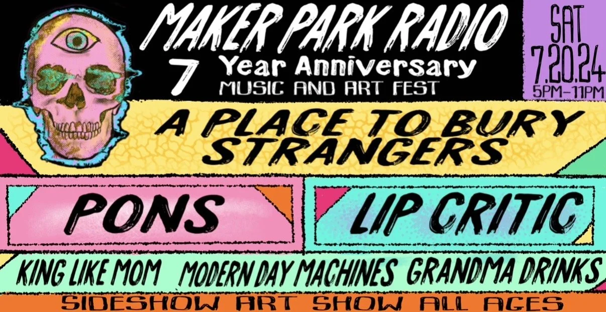 Maker Park Radio Anniversary Party, 2024 (Facebook graphic)