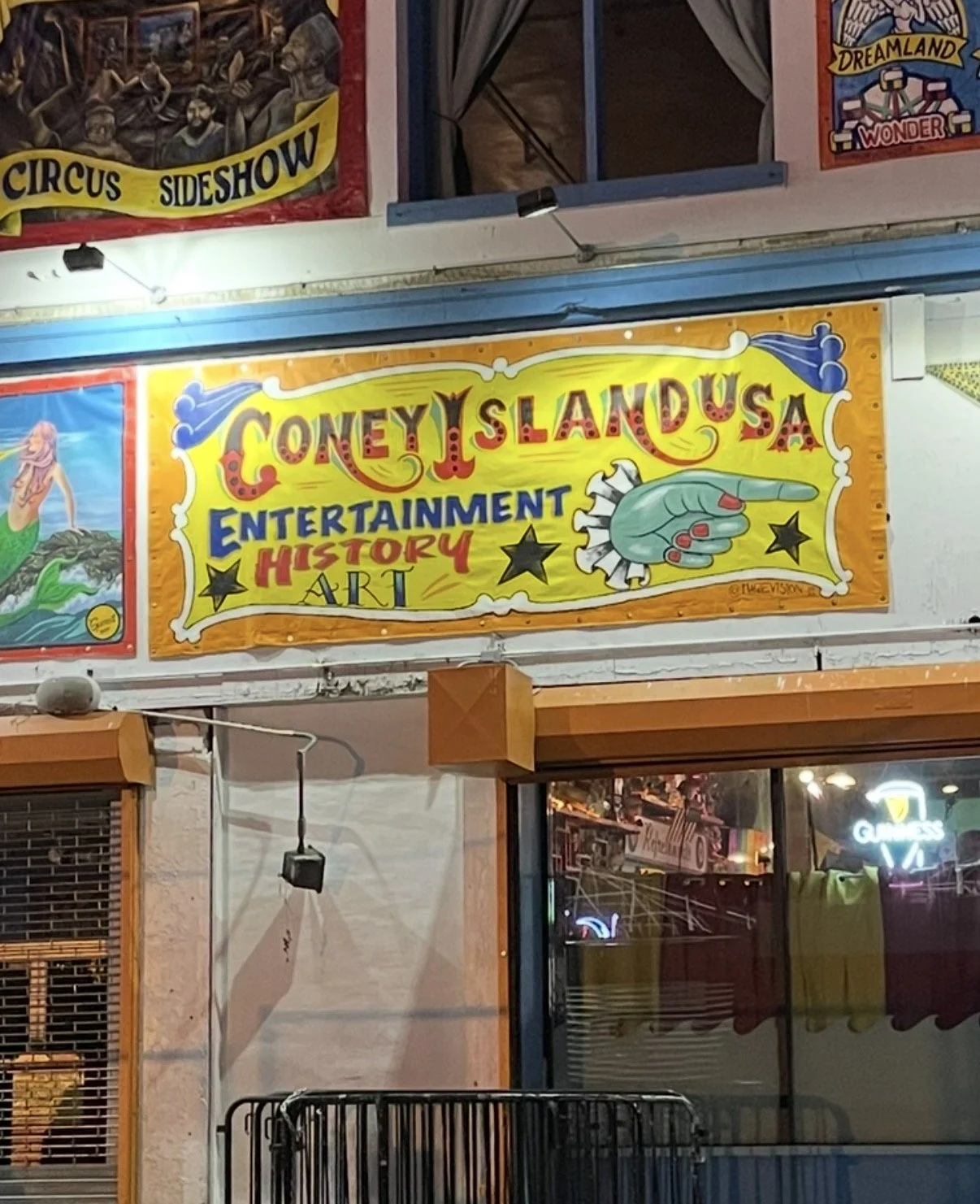Coney Island USA Banner, 6'x15',  Brooklyn NY, 2024