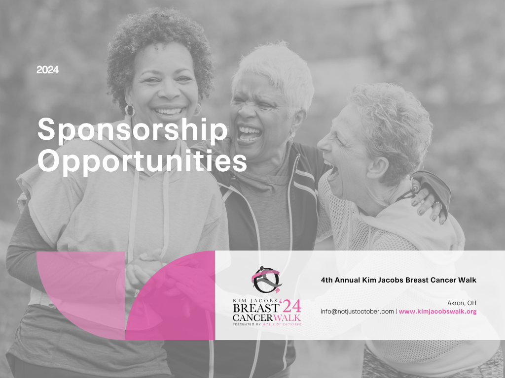 Not Just October | Non-Profit Sponsorship Deck