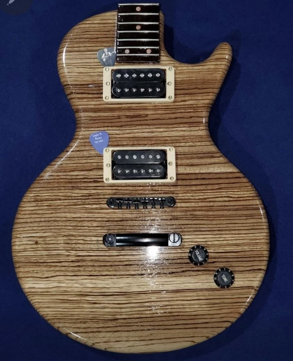 Custom Urn in the shape of a guitar