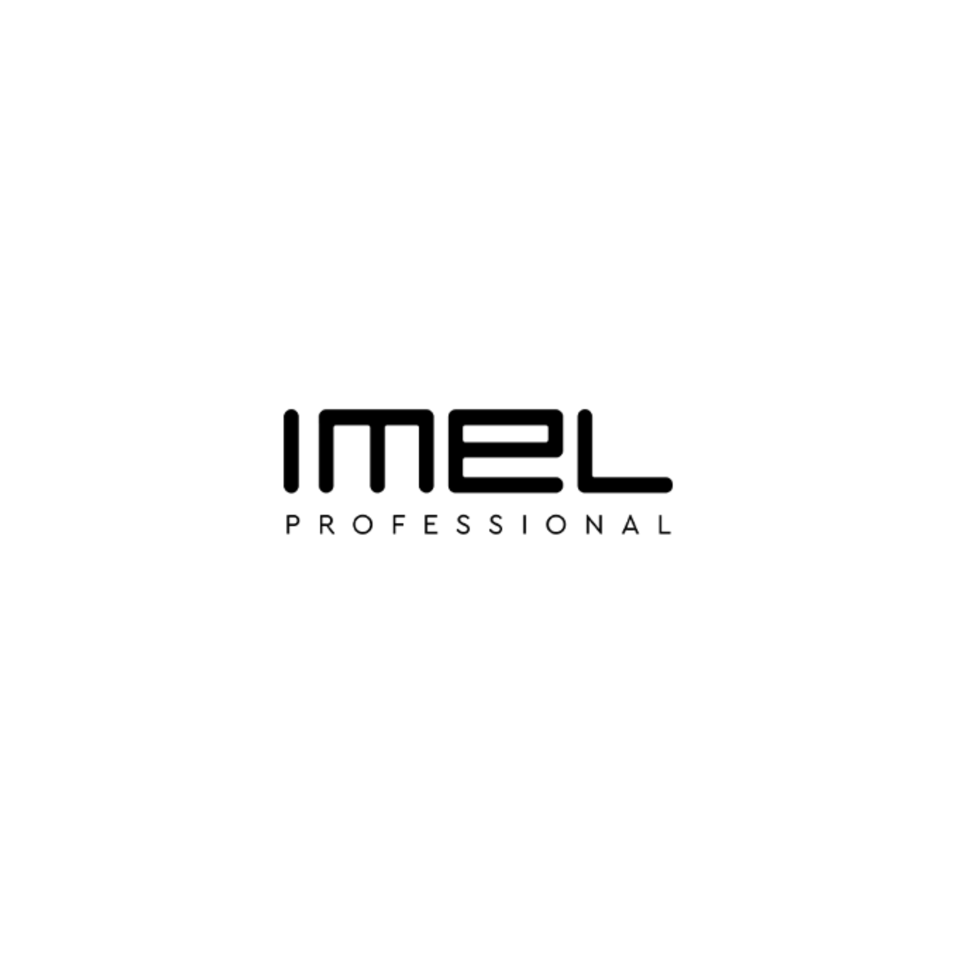 Black logo with white outlines reading 'miel' and 'PROFESIONAL' underneath, on a white background.