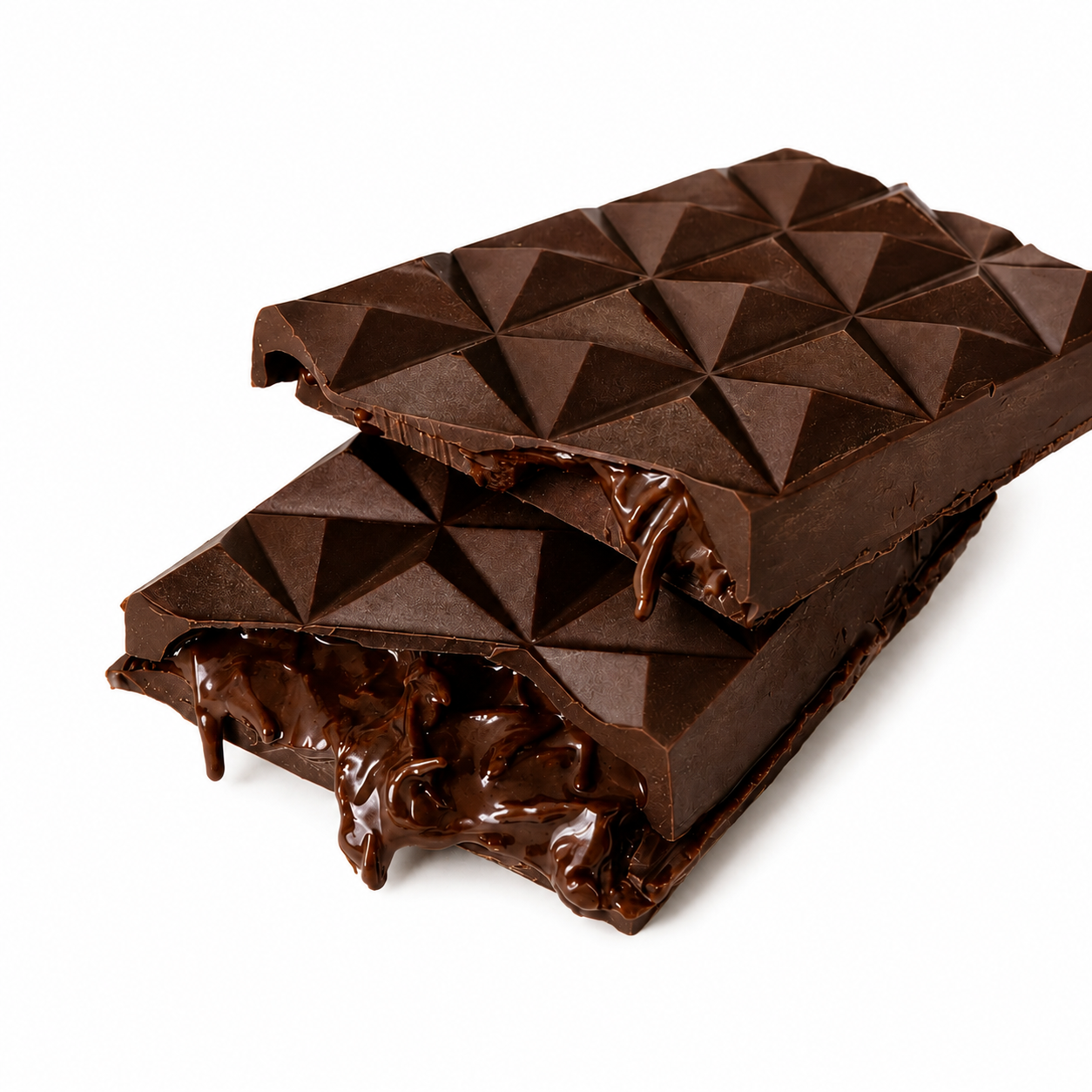 Small Nutella filled Belgian dark chocolate bar with gold sprinkles and coloured sparkles