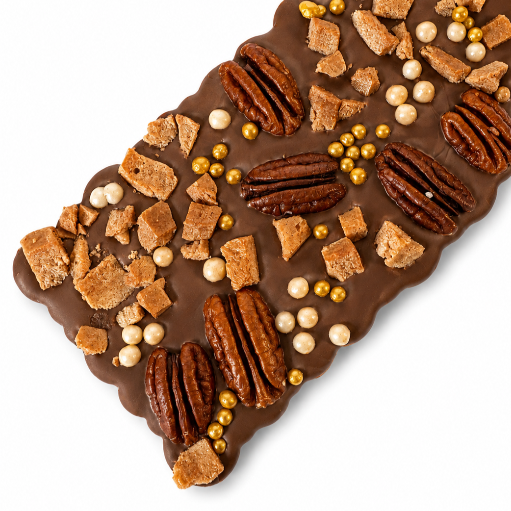 Pecan & Toffee Artisanal Belgian Chocolate Bark