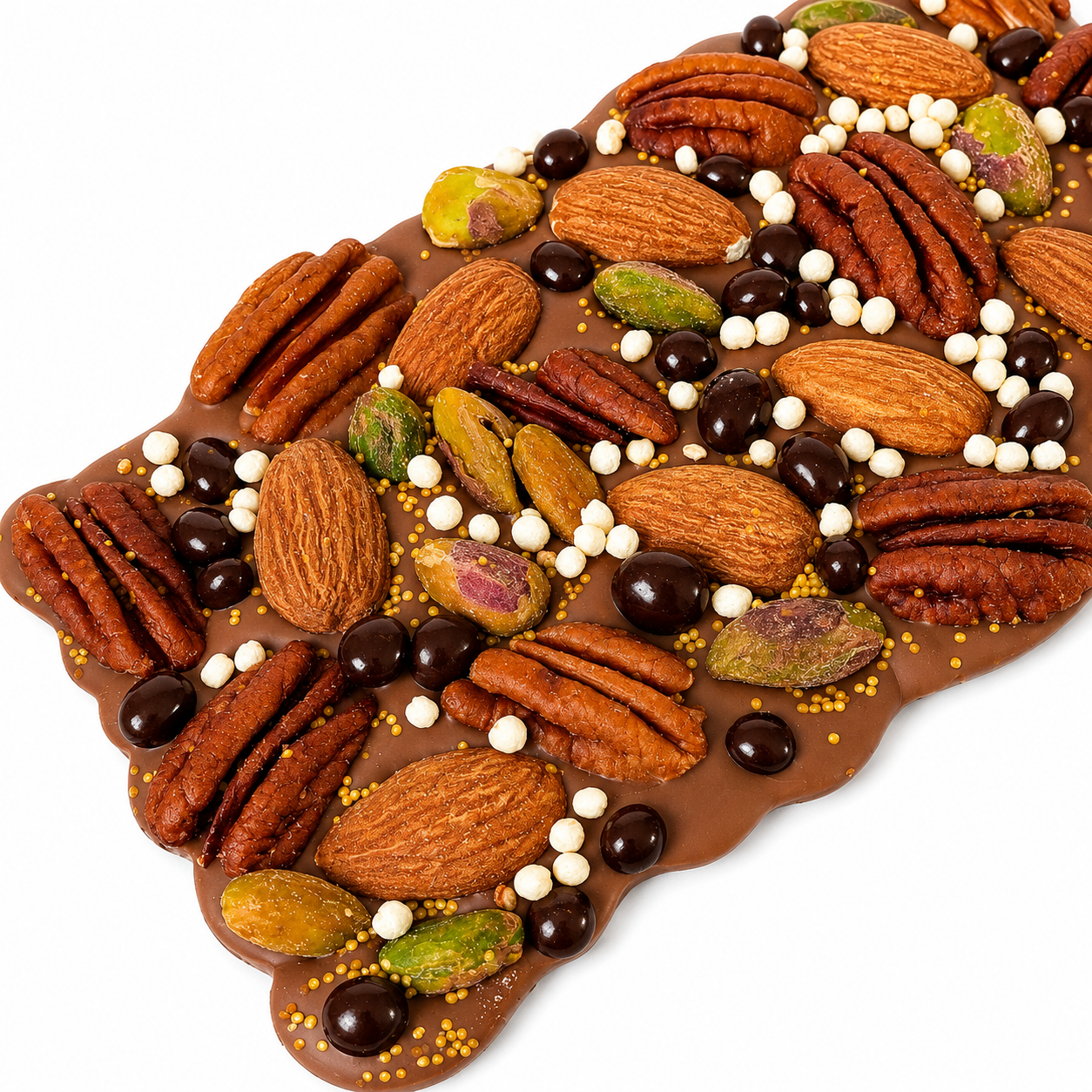 Triple Nut Artisanal Belgian Chocolate Bark