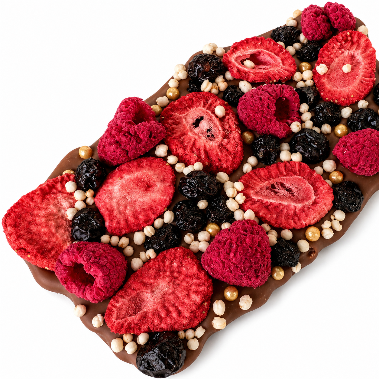 Triple Berry Artisanal Belgian Chocolate Bark