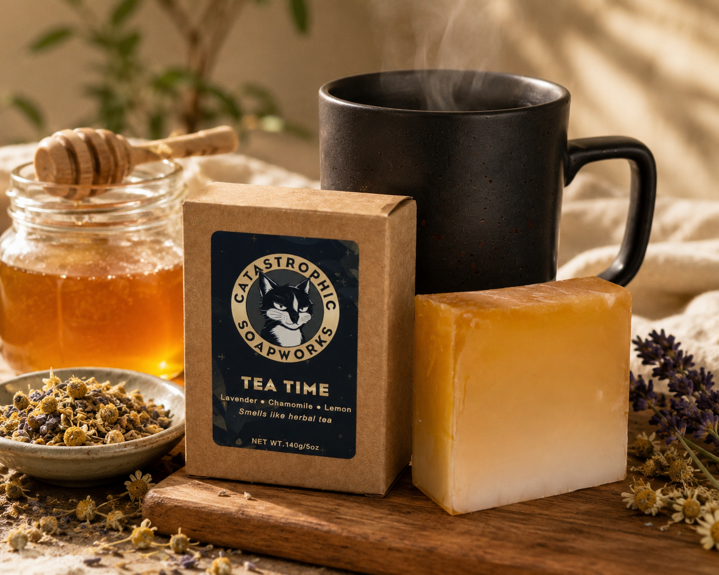 Tea Time - Goat's Milk Bar Soap (5oz)