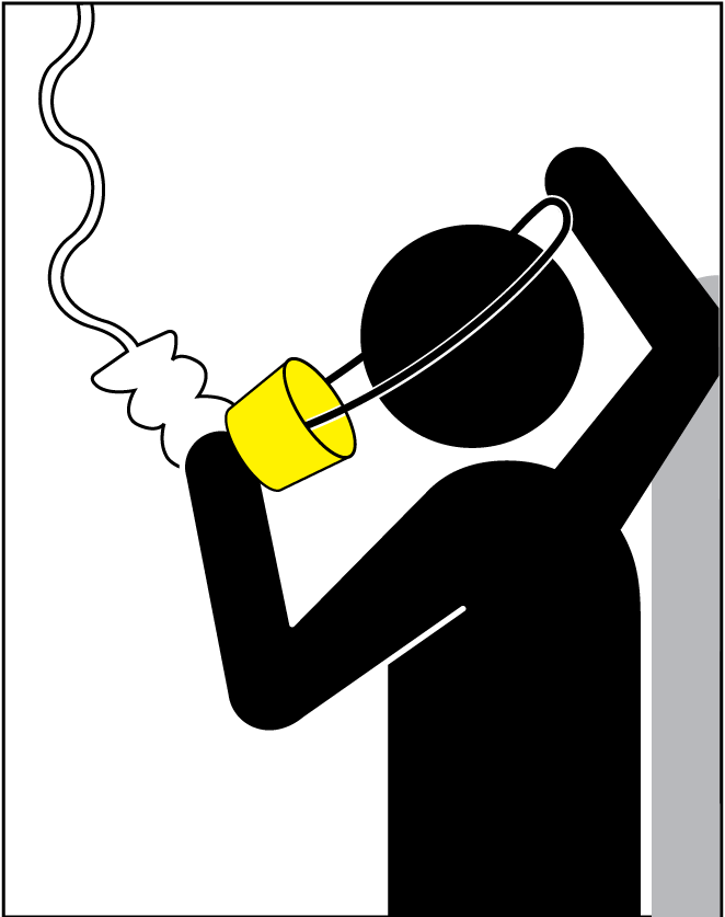A less experienced designer's oxygen mask illustration