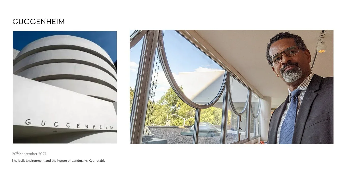 Participating in New York Climate Week talks at the Guggenheim