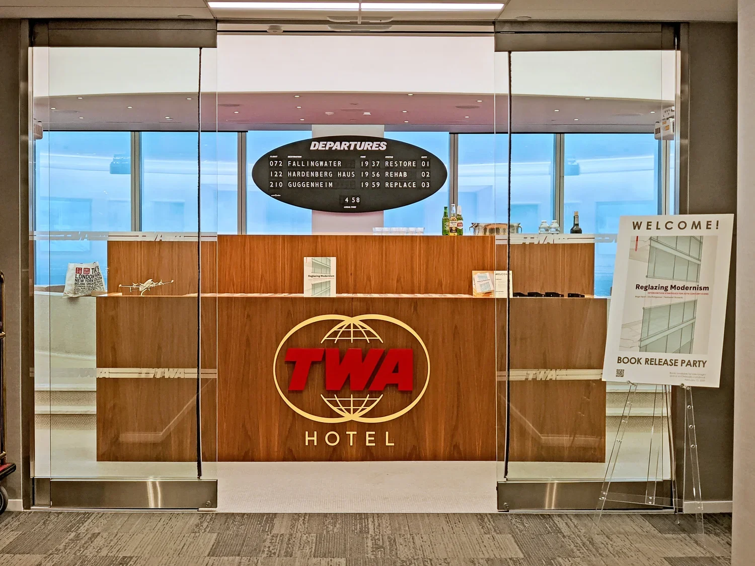 Reglazing Modernism Launched at the TWA Lounge