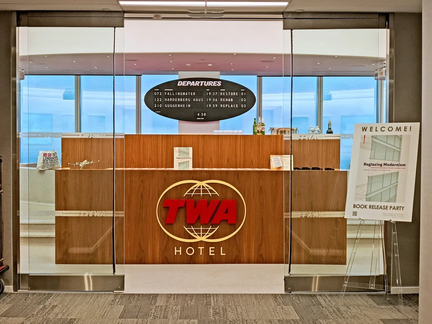 Reglazing Modernism Launched at the TWA Lounge