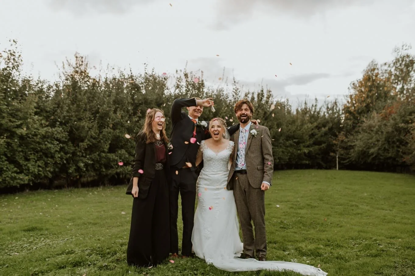 This wedding makes me smile when I think about it, and made me smile finding some photos to post. A day full of giggles, laughs, mishaps that made it memorable (power cut to the entire town on your wedding day anyone?) and an AWFUL lot of love. These