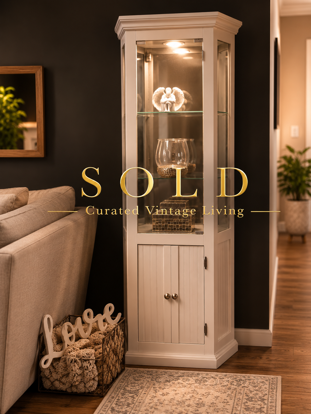 Willowcrest Illuminated Curio Cabinet